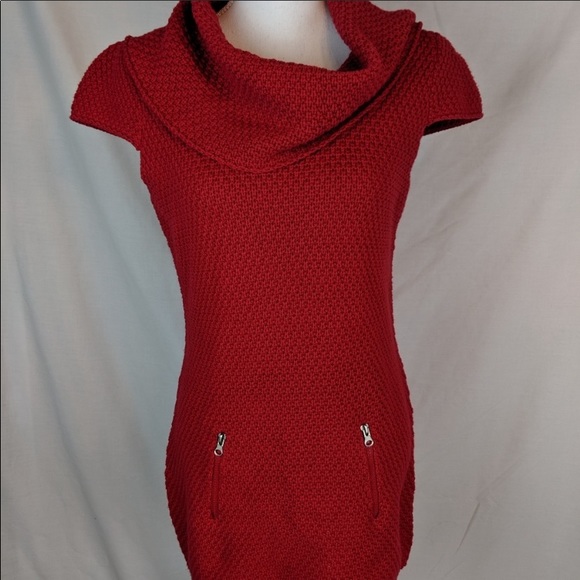 THEA Chelsea & Theodore sweater dress M red - Picture 1 of 4
